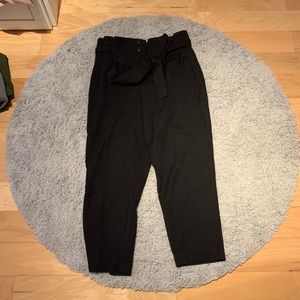 Black paper bag pants (14)